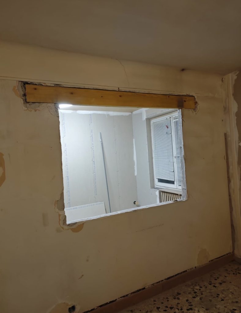 réalisation avant rénovation ouverture cuisine 